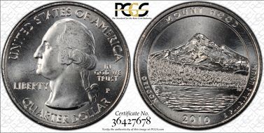 2010-P 25C Mount Hood NP MS67