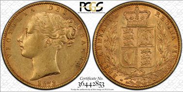 1873 Sov S-3853B Shield AU58