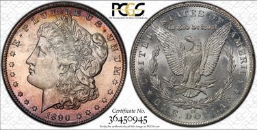 1890-CC $1 MS62
