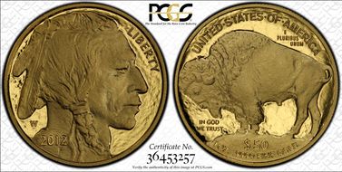 2012-W $50 American Buffalo .9999 Fine Gold PR69DCAM