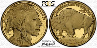 2015-W $50 American Buffalo  .9999 Fine Gold PR69DCAM