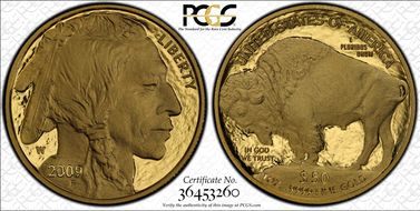 2009-W $50 American Buffalo .9999 Fine Gold PR70DCAM