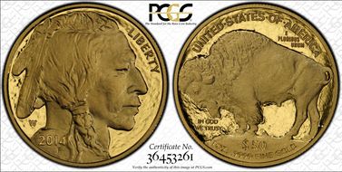 2014-W $50 American Buffalo .9999 Fine Gold PR70DCAM