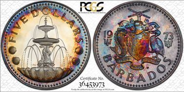 1973-FM $5 KM-16a PR68DCAM