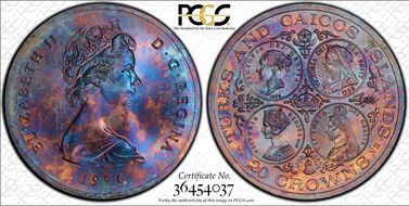 1976 20 Cr Queen Victoria MS67