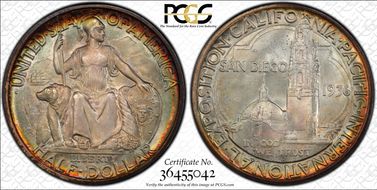 1936-D 50C San Diego MS67