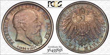 1907 2 Mk Death J-36 MS67