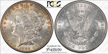 1902-O $1 MS62