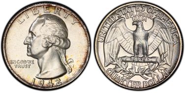 1942 25C PR67