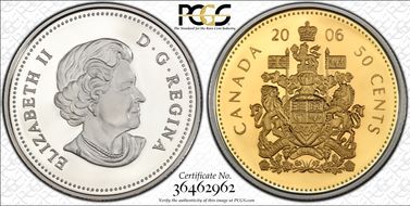 2006 50C Gold Plated Rev PR69DCAM
