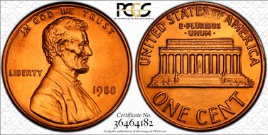 1988 1C MS68RD