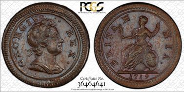 1719 1/4D S-3662 Large Letters MS64BN