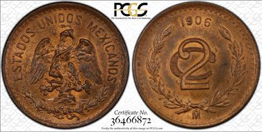 1906-Mo 2C Narrow Date MS65RB