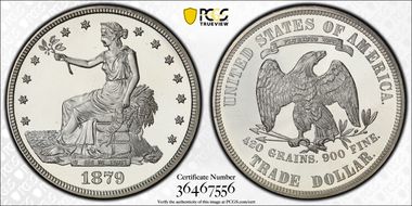 1879 T$1 Trade PR68CAM