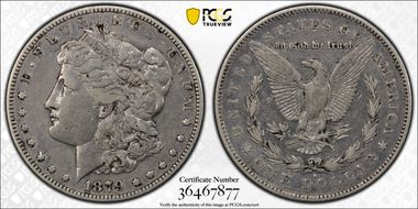 1879-S $1 VAM 50, Rev. of 1878 XF40