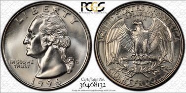 1996-D 25C MS67