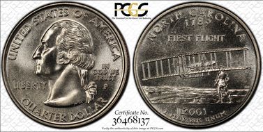 2001-P 25C North Carolina MS68