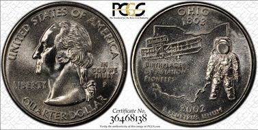 2002-P 25C Ohio MS68