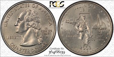 2003-P 25C Illinois MS67