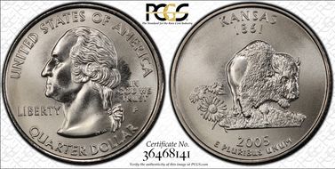 2005-P 25C Kansas Satin Finish SP69