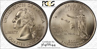 2008-P 25C Hawaii Satin Finish SP68