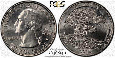 2013-D 25C Great Basin NP MS67