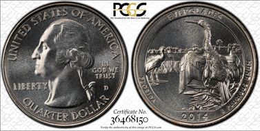 2014-D 25C Everglades NP MS67