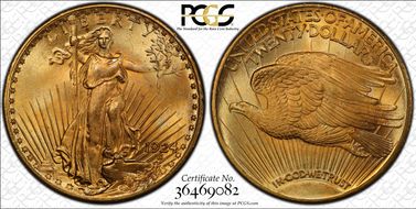 1924 $20 MS66+