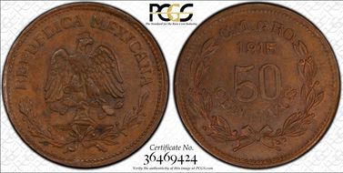 1915CM GRO 50C KM-657 MS63BN