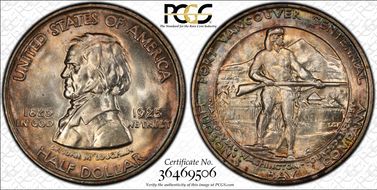 1925 50C Fort Vancouver MS66+