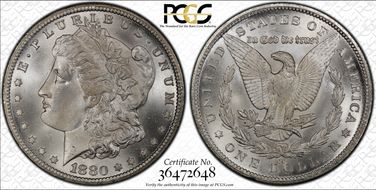 1880-CC $1 MS66+