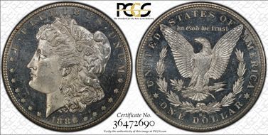 1886-S $1 MS64+ DMPL