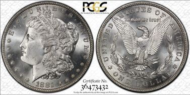 1881-O $1 MS66+