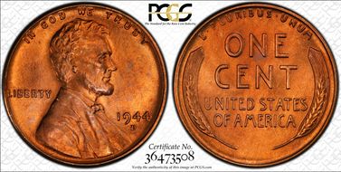 1944-D 1C OMM, FS-512 MS66RD