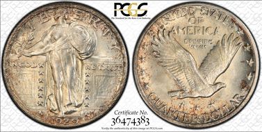 1929 25C MS63FH