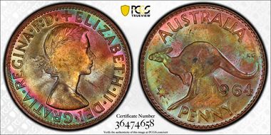 1964 Y. (p) 1D MS64RB