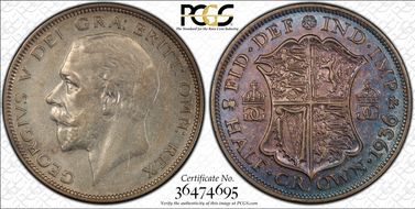 1936 1/2 Cr S-4037 AU50