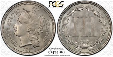 1873 3CN Closed 3 MS66+