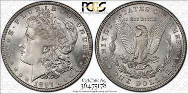 1897 $1 MS66+