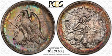 1938 50C Texas MS67+