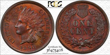 1890 1C MS64BN
