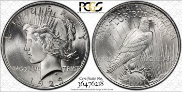 1923 $1 MS67