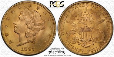 1897 $20 MS64