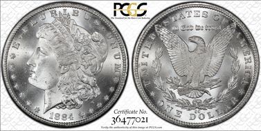 1884-CC $1 MS66+