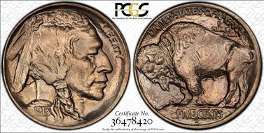 1913-D 5C Type 1 MS67