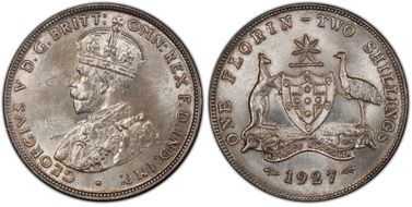 1927(m) Florin MS64