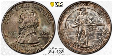 1925 50C Fort Vancouver MS67