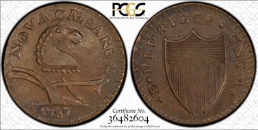 1787 NJ 1/2P Camel Head MS62BN