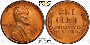 1948 1C MS66+ RD