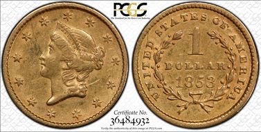 1853 G$1 XF45